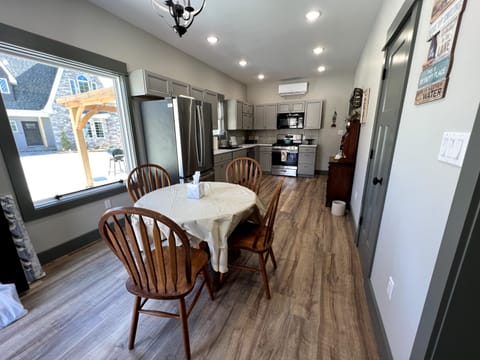 Our entry opens up into the kitchen and dining area