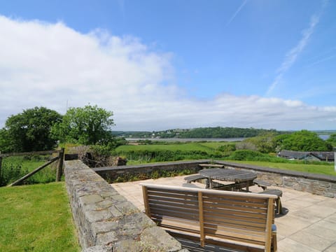 Patio seating area to enjoy the views of the estuary