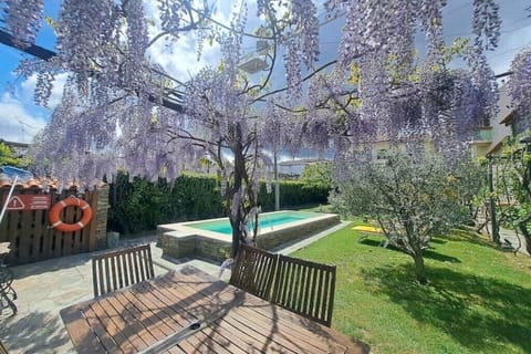 jardim na primavera