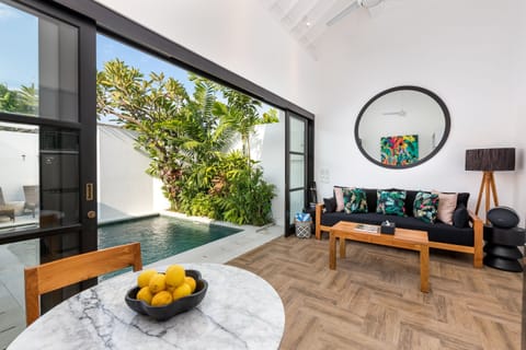 Comfort Villa, Pool View | Living area | 32-inch LCD TV with cable channels