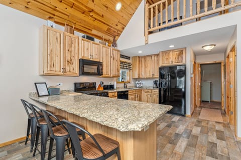 Bar Seating Next to Dining Table