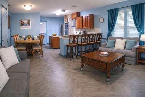 Open floor plans allow everyone to hang out together easier.
