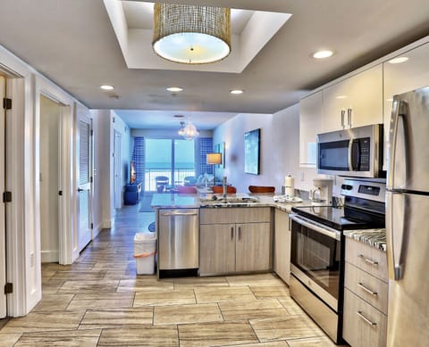 Condo, Multiple Beds (Oceana 203 West) | Private kitchen | Oven, toaster