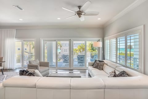 House, Multiple Beds (Sunset Point Beach House) | Living area | TV