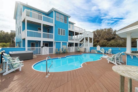 Rear Exterior and Private Pool