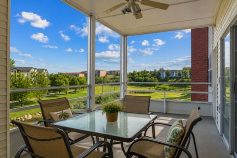Screened Patio with a Golf Course View
