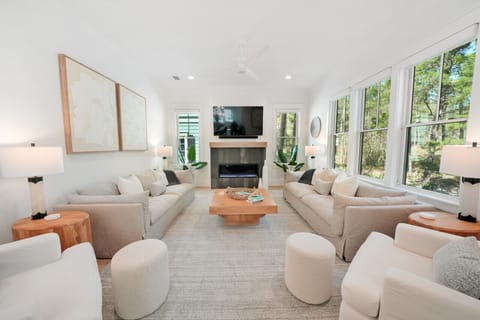A comfortable and stylish living room that is all about comfort and togetherness