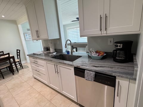 Kitchen with sink & brand new dishwaher