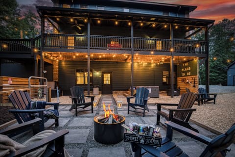 This is The Place to Be — fire lit & s'mores on us! 