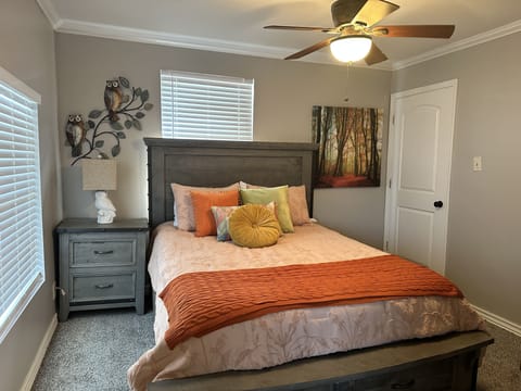 This room is themed after Burns Parks Woods. You will see Owls, Deers and Woods 