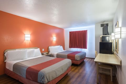 Desk, free WiFi, bed sheets, alarm clocks