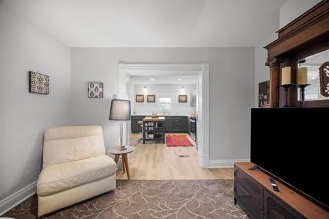 Looking into the kitchen