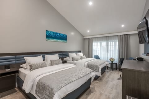 Deluxe Room, 2 Queen Beds | Premium bedding, down comforters, in-room safe, desk