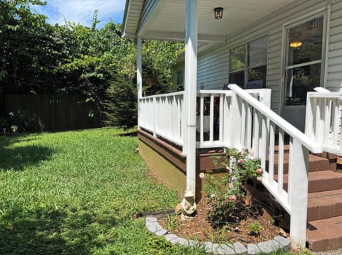 Front porch and yard