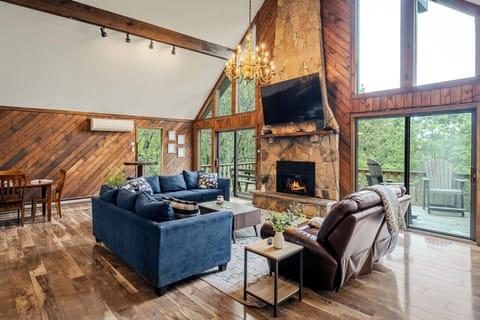 The abundance of natural light creates a bright and airy feel in this living room.