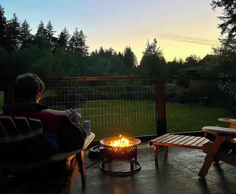 Looking over your private deer & rabbit field. Also had yard games.