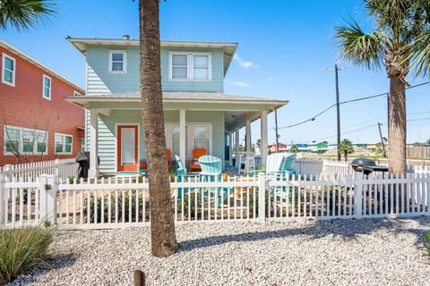Charming coastal retreat just steps from the beach. Enjoy the sun, sand, and salty breeze right outside your door!