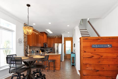 Dining Area, Kitchen and Half Bath