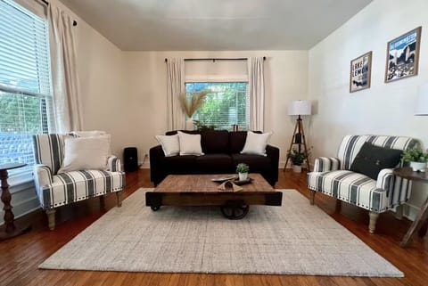 Comfortable living room with seating for gathering or relaxing