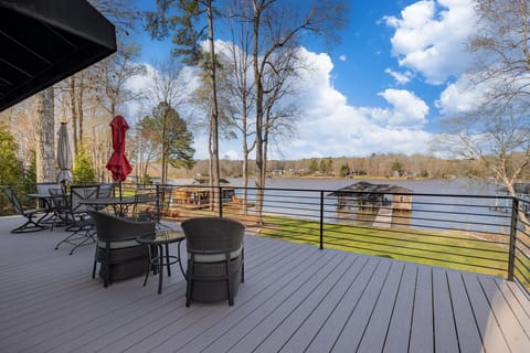 Great deck with super lake views. 