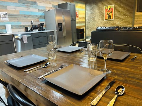 Our kitchen is fully stocked with flatware for your next meal.