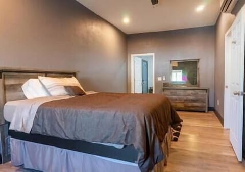 Check out this massive bedroom! All the space you need to stow your belongings out of the way