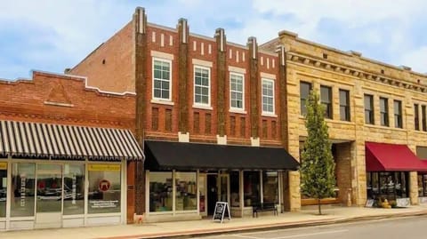 We are located in the upper floor of the beautiful and historic Russell's building in downtown Winch