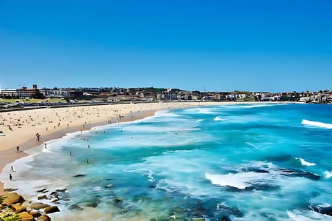 Beach nearby, white sand