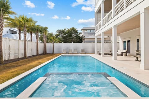 30A Backyard Paradise - Luxury Vacation Rental Beach House with Private Pool, In-House Elevator, and Rooftop Terrace with Gulf Views in Rosemary Beach, Florida - Five Star Beach Properties Destin/30A
