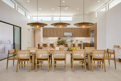 Dining table for 12.