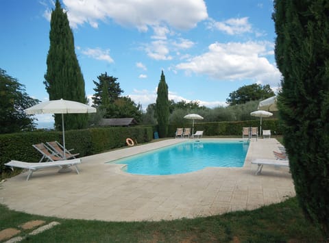 The pool is shared with two other apartments, Pinolo and Noce