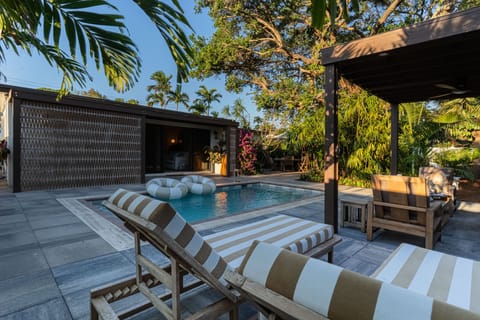 Private tropical pool oasis, lush, serene and completely yours