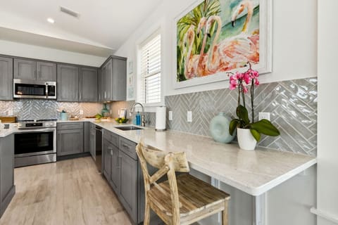 Fully stocked kitchen