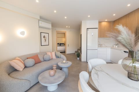 Another point of view of the chic and stylish yet relaxing living room.