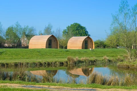 Our glamping pods over look the idyllic lake
