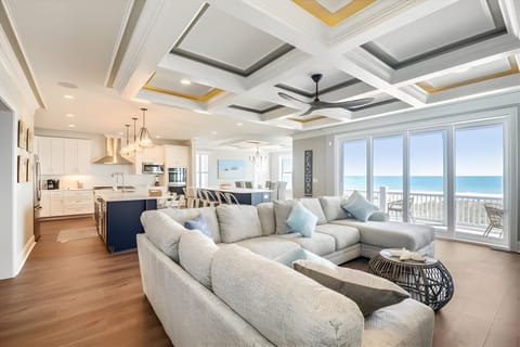 House | Living area | 50-inch Smart TV with cable channels, fireplace, Netflix