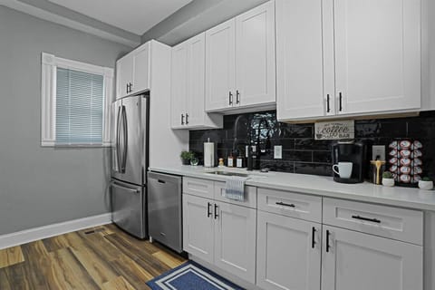Kitchen: Sleek design meets functionality, perfect for culinary adventures and morning brews!