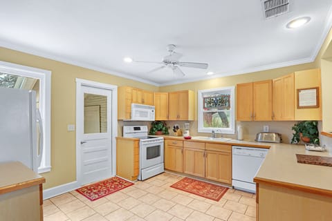 Stocked with all appliances for a meal at home