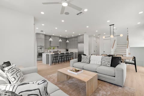 Open Concept Living + Dining Area
