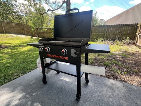 Blackstone grill for cookouts