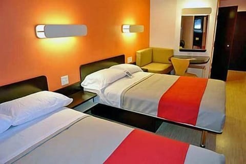 Desk, laptop workspace, WiFi (free), bed sheets