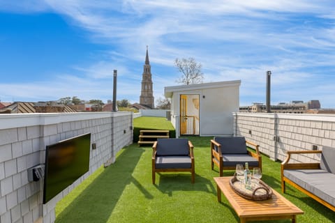 Beautiful rooftop terrace.