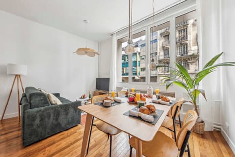 The open-plan living, kitchen and dining area