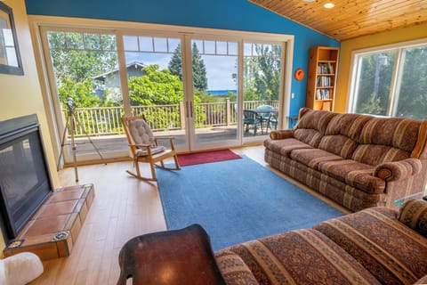 Second Level | Living Room | Deck