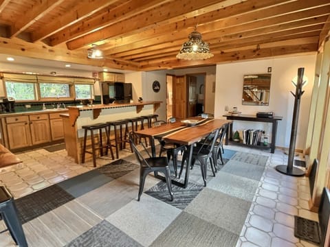 Kitchen and Dining Area from the Bar Counter