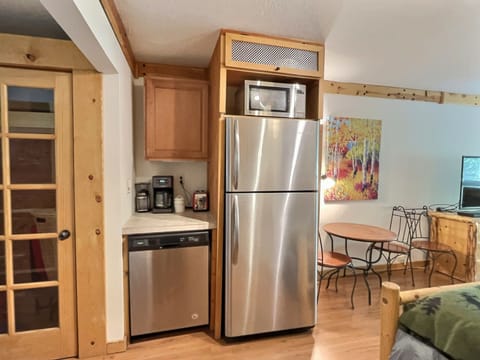 Full size fridge and dishwasher