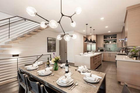 Dining area with seating for 8