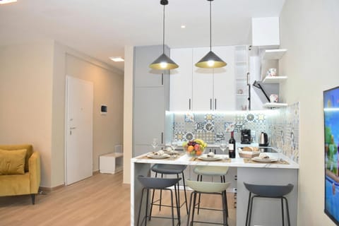 Kitchen and dining area