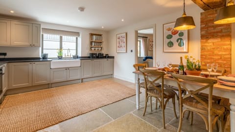 The Old Tractor Shed's kitchen/dining area is expansive