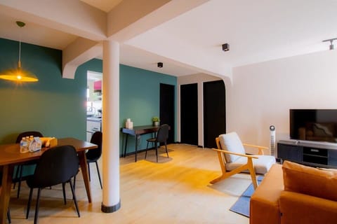 Relax in style with our equipped living area.


